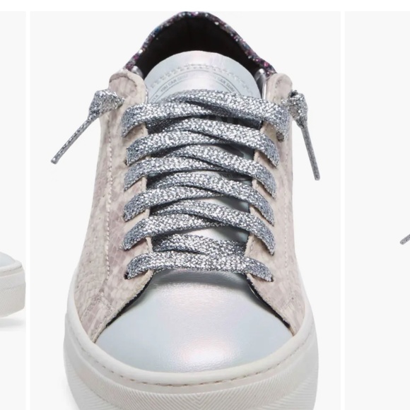 P448 Thea Platform Sneaker Python Purple Glitter Size 9 European size 40 - Picture 3 of 16